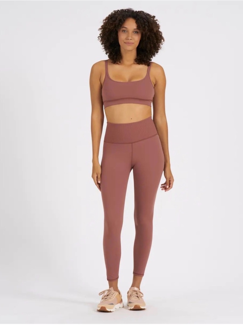 NWT Vuori Rib Studio Legging in Terracotta Sz S